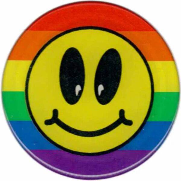3D Regenbogen Sticker Smiley
