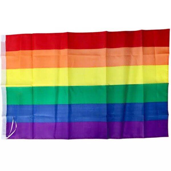 Leichte Regenbogenflagge 60 x 90 cm (ohne Ösen)